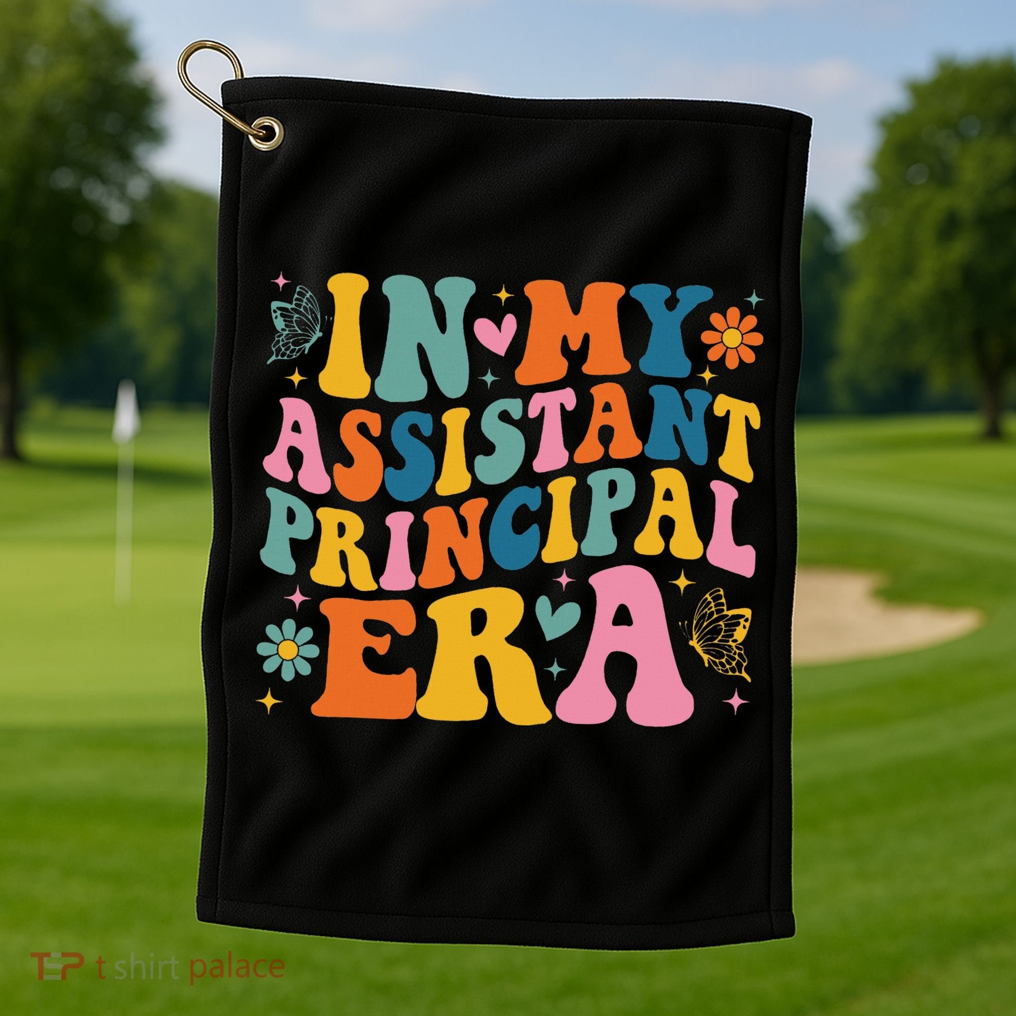 Groovy In My Assistant Principal Era School Worker Golf Towel