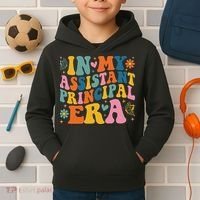 Groovy In My Assistant Principal Era School Worker Kids Hoodie thumb 2