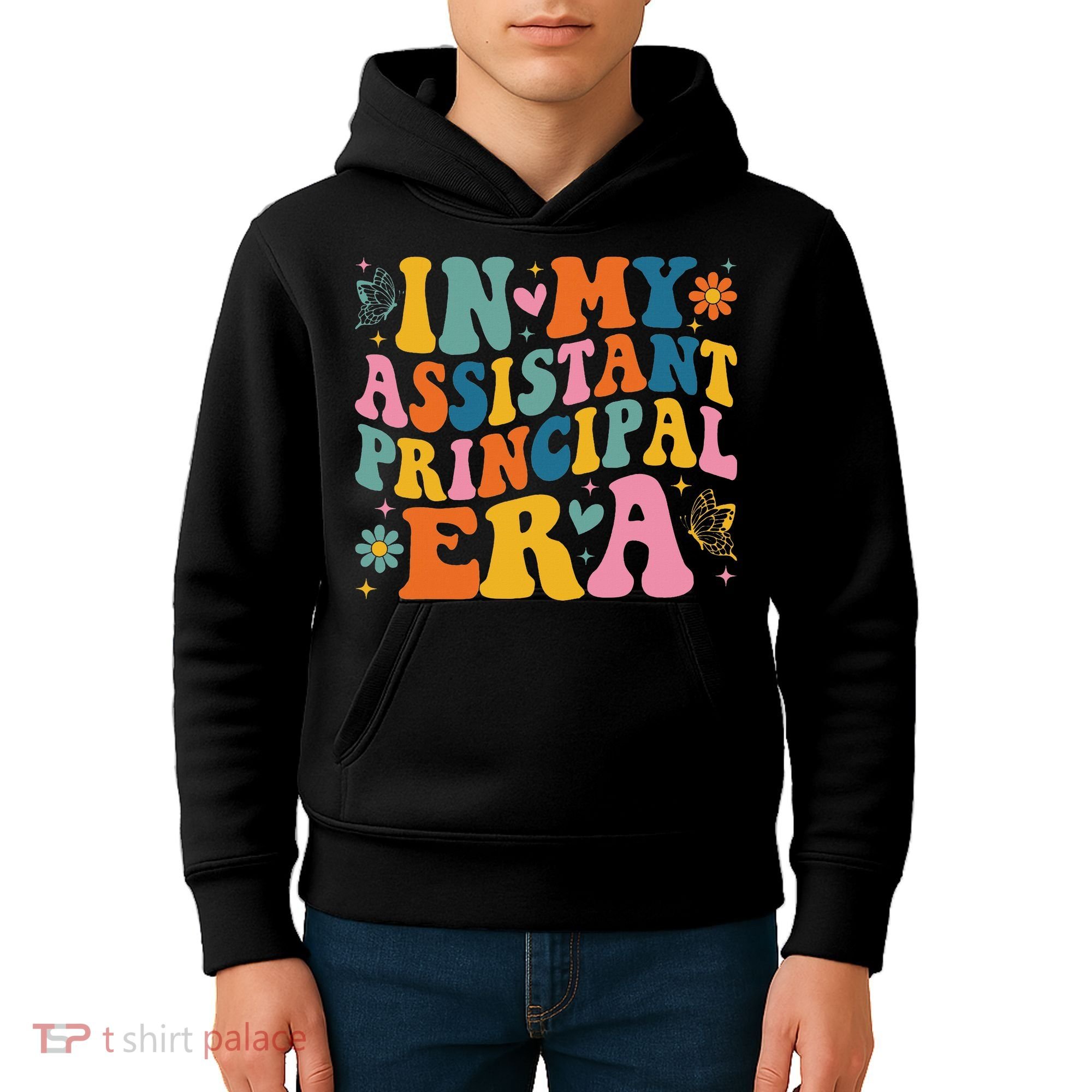 Groovy In My Assistant Principal Era School Worker Kids Hoodie