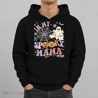 Groovy In My Spooky Mama Era Ghost Pumpkin Halloween Wo Hoodie