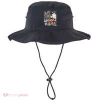Groovy In My Spooky Mama Era Ghost Pumpkin Halloween Wo Bucket Hat thumb 0
