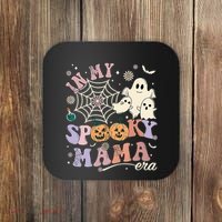 Groovy In My Spooky Mama Era Ghost Pumpkin Halloween Wo Coaster thumb 0