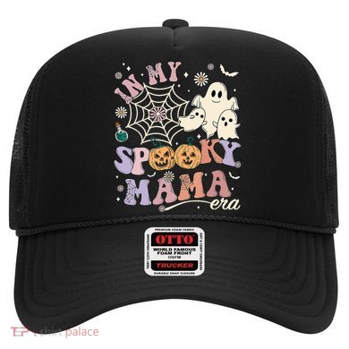 Groovy In My Spooky Mama Era Ghost Pumpkin Halloween Wo Hat