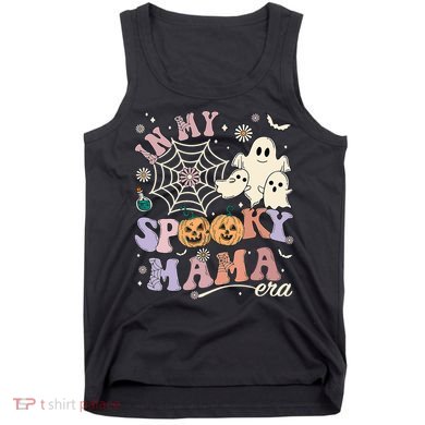 Groovy In My Spooky Mama Era Ghost Pumpkin Halloween Wo Tank Top