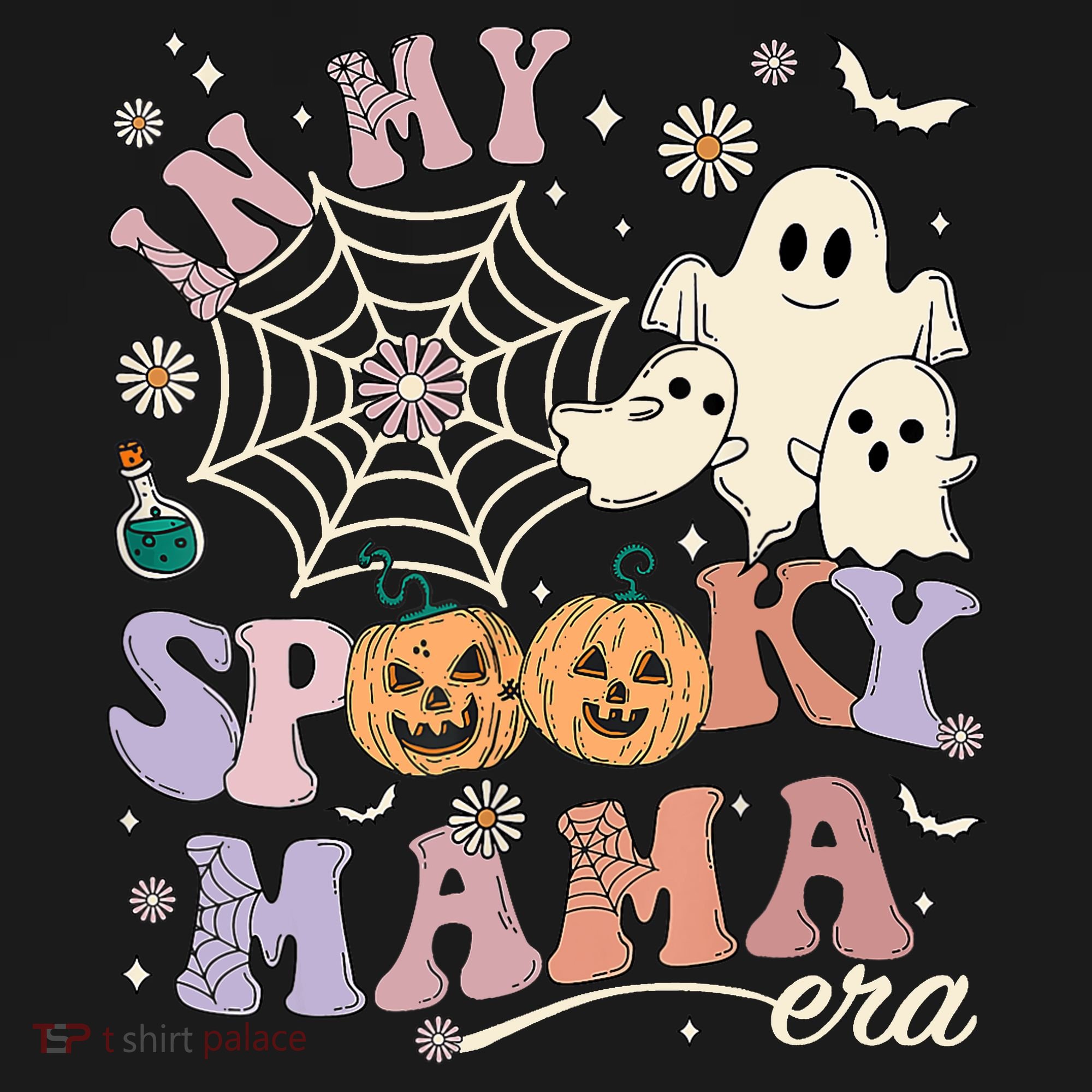 Groovy In My Spooky Mama Era Ghost Pumpkin Halloween Wo Visor