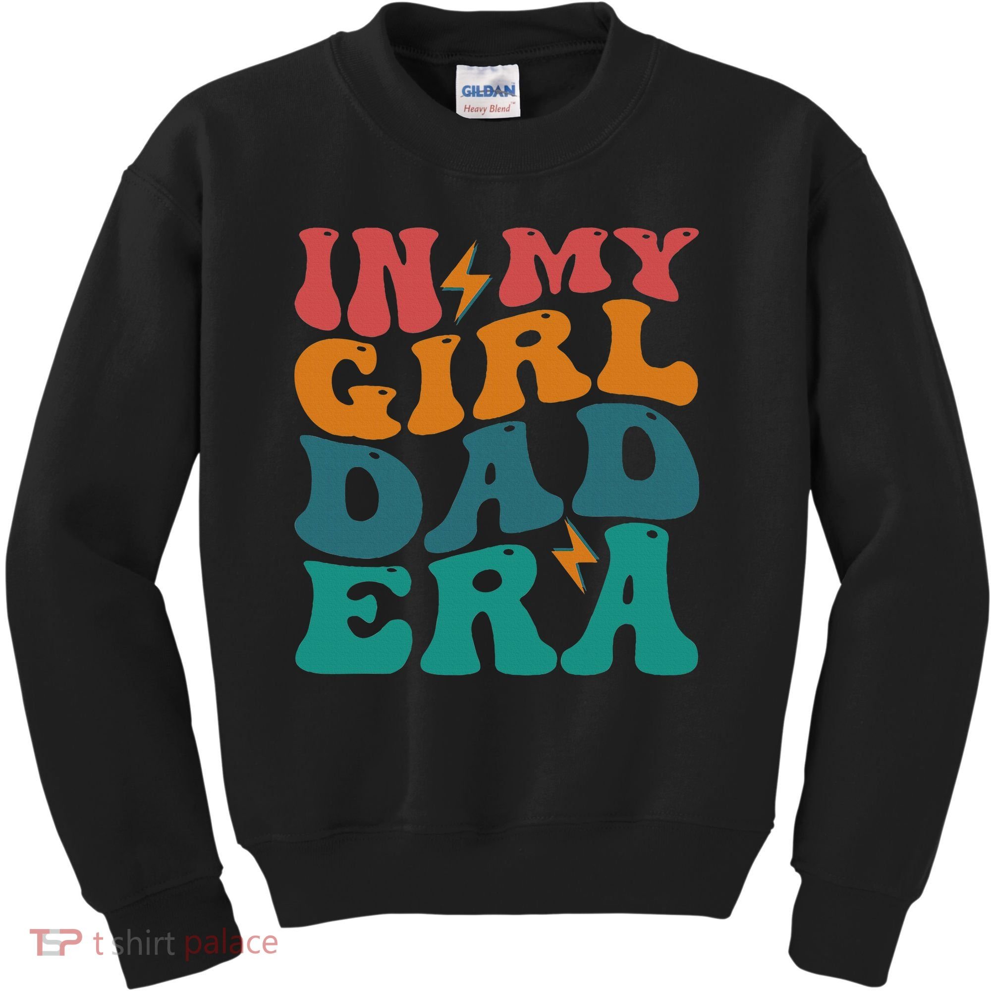 Groovy In My Girl Dad Era Kids Sweatshirt