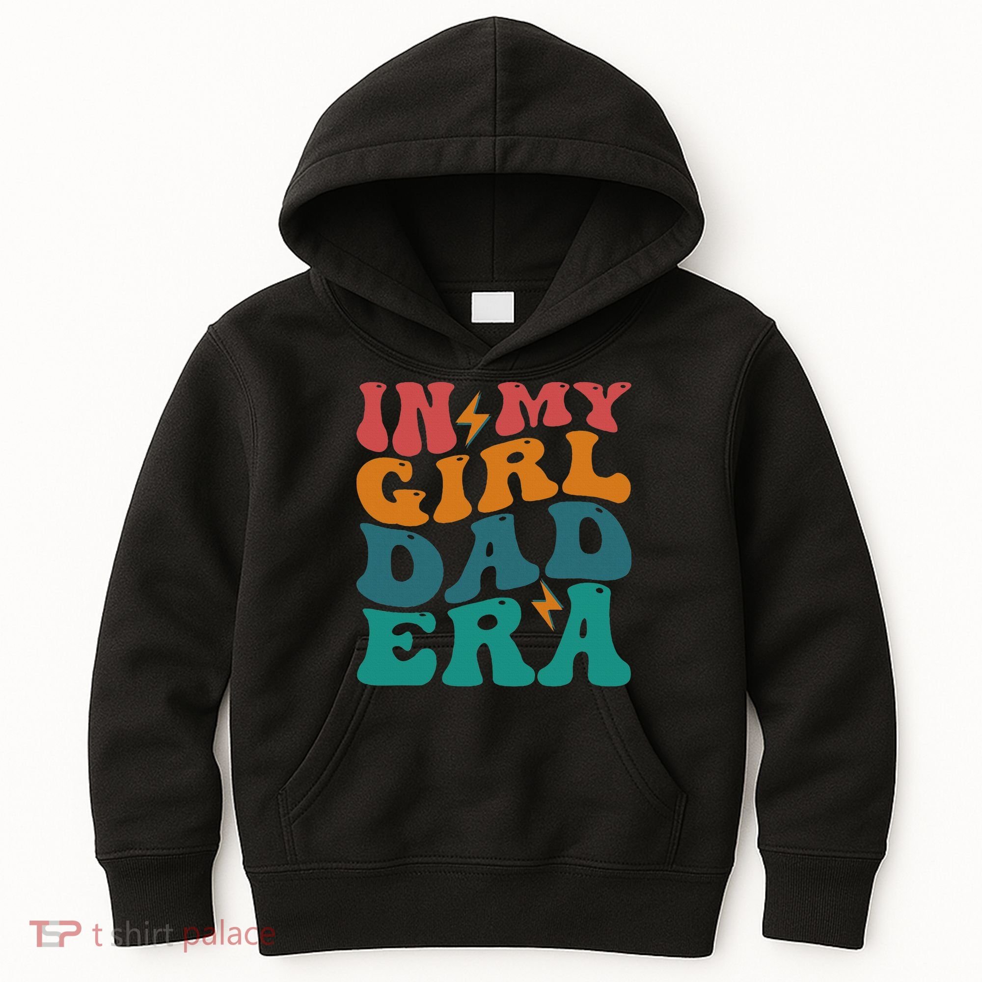 Groovy In My Girl Dad Era Kids Hoodie