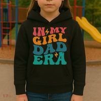 Groovy In My Girl Dad Era Kids Hoodie thumb 3