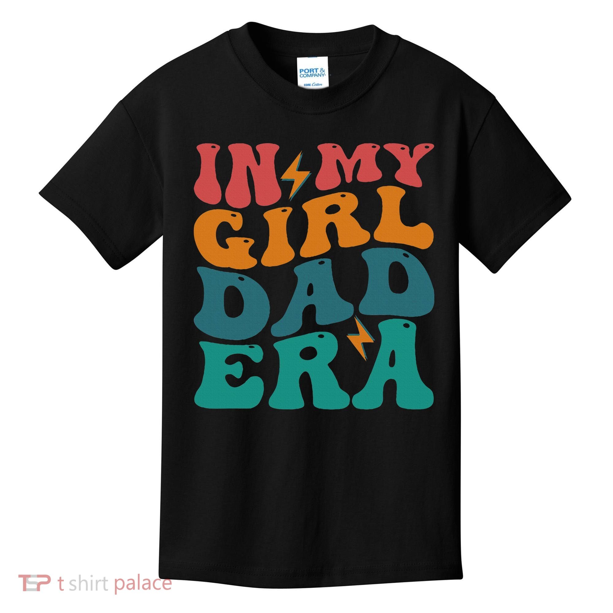 Groovy In My Girl Dad Era Kids T-Shirt