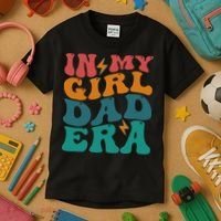 Groovy In My Girl Dad Era Kids T-Shirt thumb 3