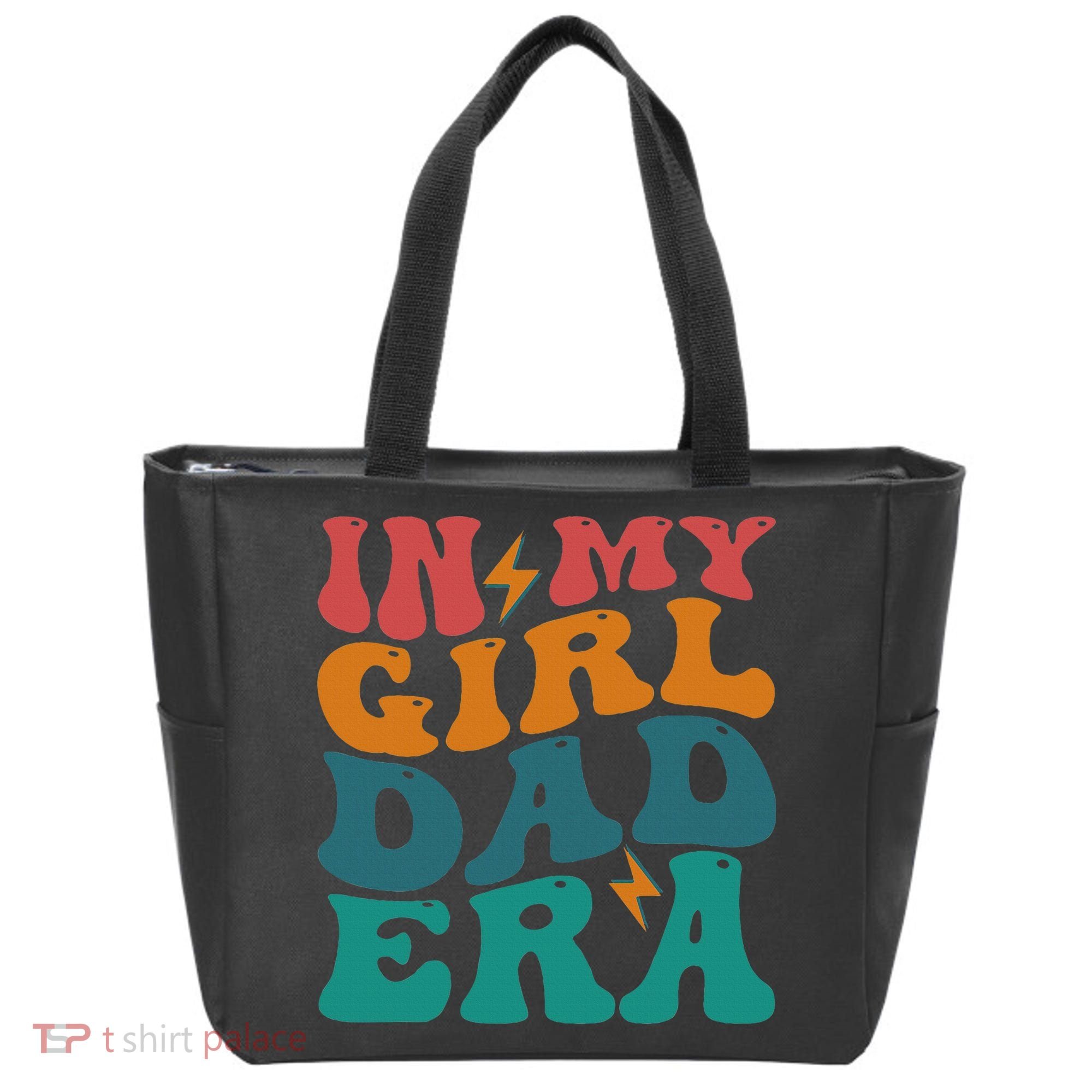 Groovy In My Girl Dad Era Tote Bag