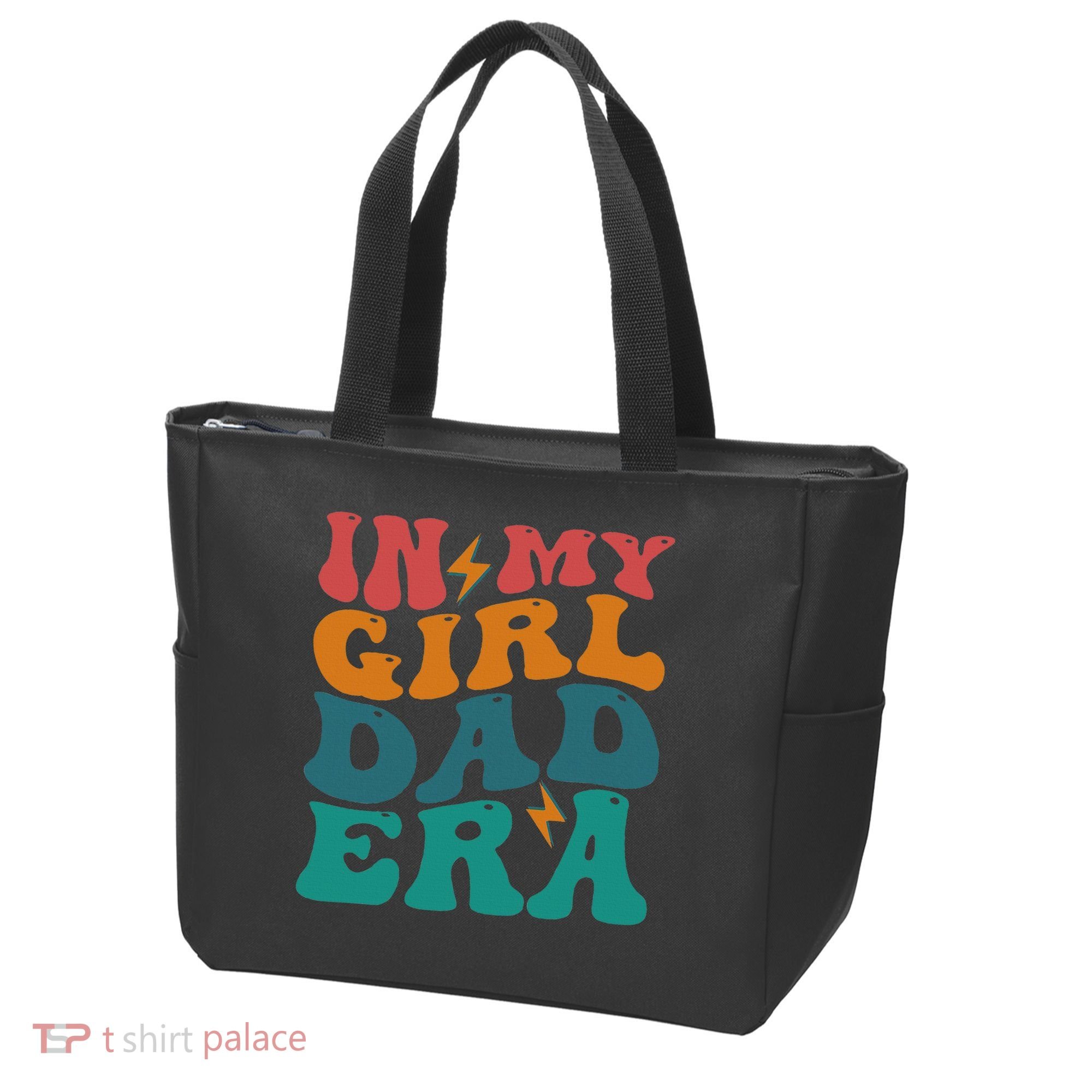 Groovy In My Girl Dad Era Tote Bag