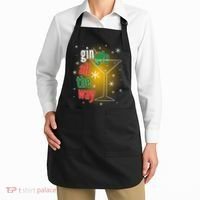 Gin all the way Jingle Funny Christmas Apron thumb 2