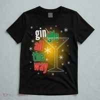 Gin all the way Jingle Funny Christmas T-Shirt thumb 5