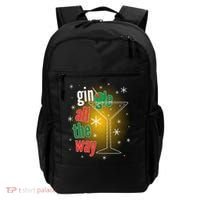Gin all the way Jingle Funny Christmas Backpack thumb 0