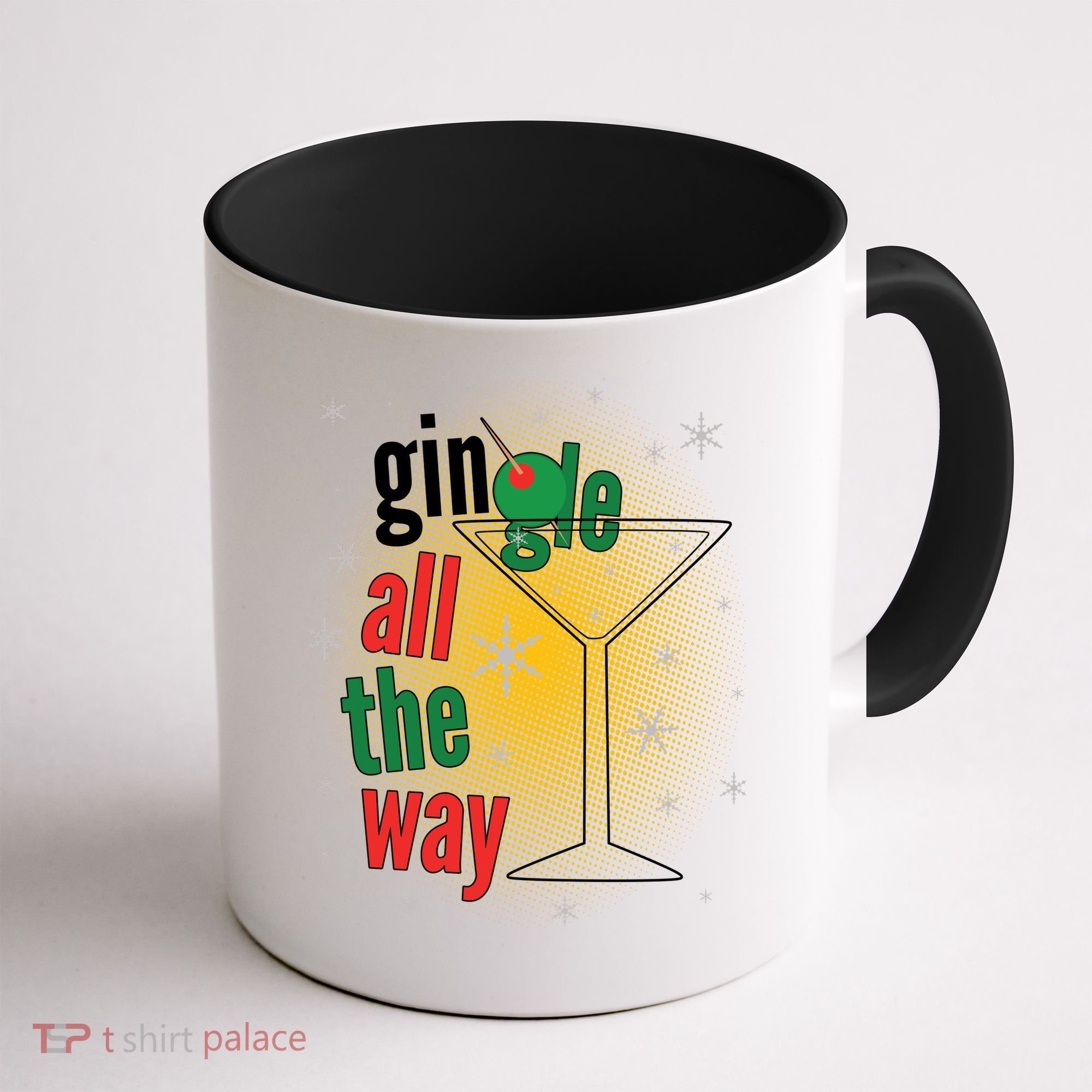 Gin all the way Jingle Funny Christmas Coffee Mug