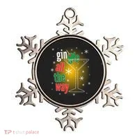 Gin all the way Jingle Funny Christmas Ornament thumb 0