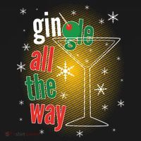 Gin all the way Jingle Funny Christmas Toddler Hoodie thumb 2