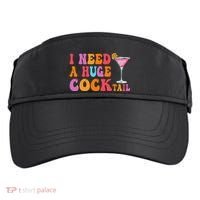 Groovy I Need A Huge Cocktail Funny Adult Humor Drinking Adult Drive Performance Visor thumb 0