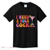 Groovy I Need A Huge Cocktail Funny Adult Humor Drinking Kids T-Shirt thumb 0