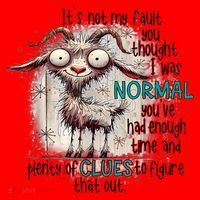 Goat ItS Not My Fault You Thought I Was Normal Santa Hat thumb 1