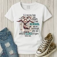 Goat ItS Not My Fault You Thought I Was Normal Women's T-Shirt thumb 3