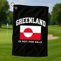 Greenland Is Not For Sale Golf Towel thumb 1