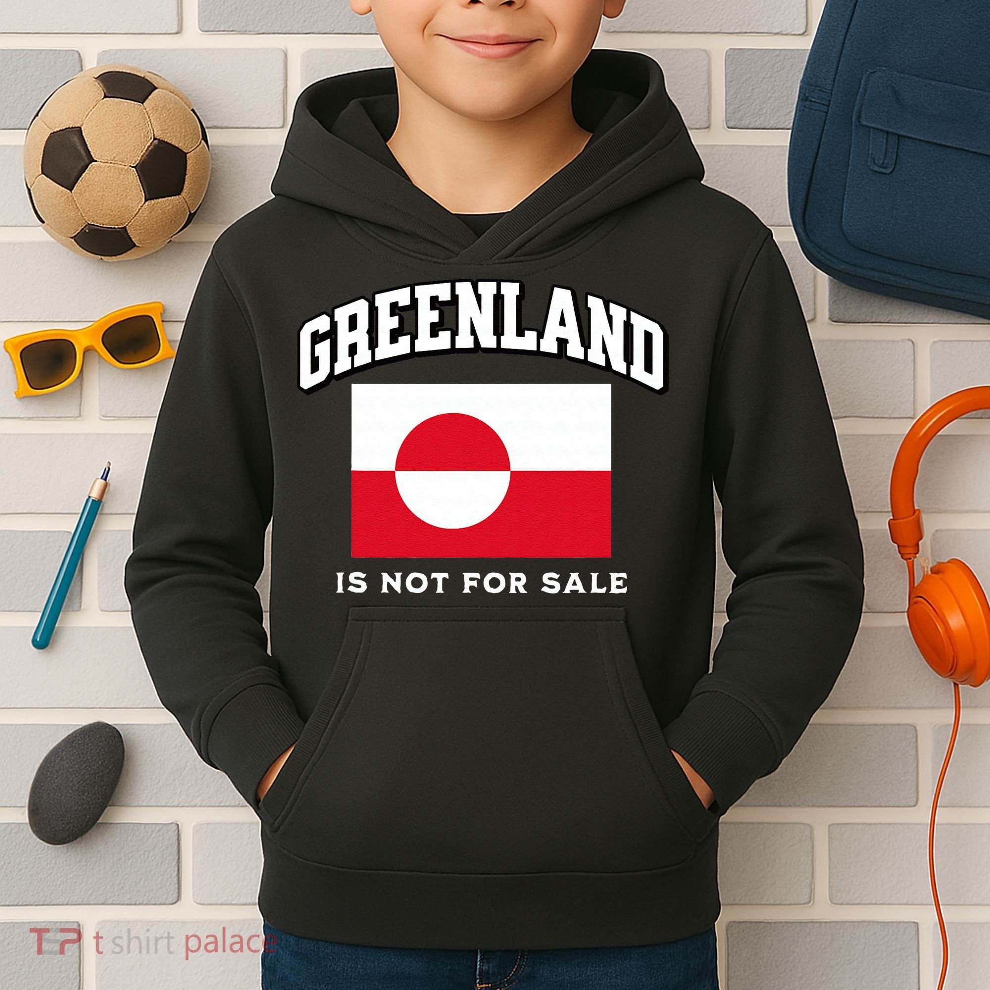 Greenland Is Not For Sale Kids Hoodie