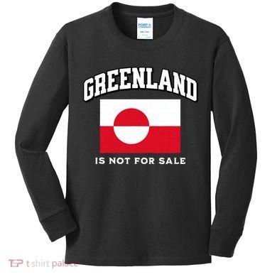Greenland Is Not For Sale Kids Long Sleeve Shirt