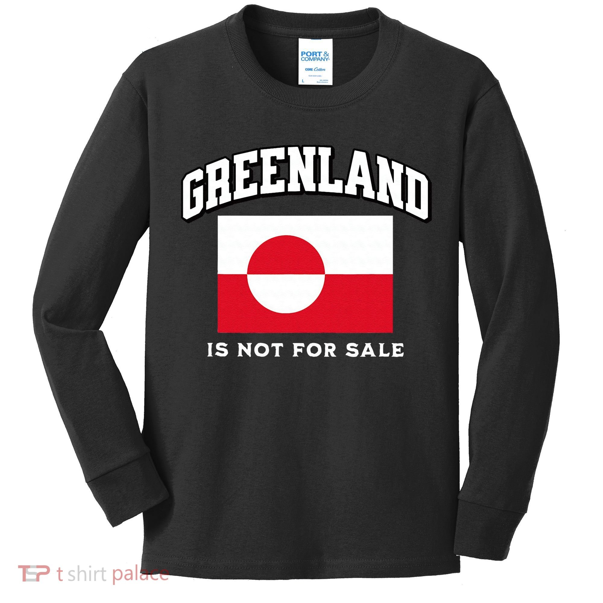 Greenland Is Not For Sale Kids Long Sleeve Shirt