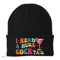Groovy I Need A Huge Cocktail Funny Adult Humor Drinking Beanie thumb 0