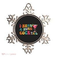 Groovy I Need A Huge Cocktail Funny Adult Humor Drinking Ornament thumb 0