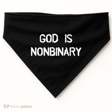 God Is Nonbinary USA-Made Doggie Bandana