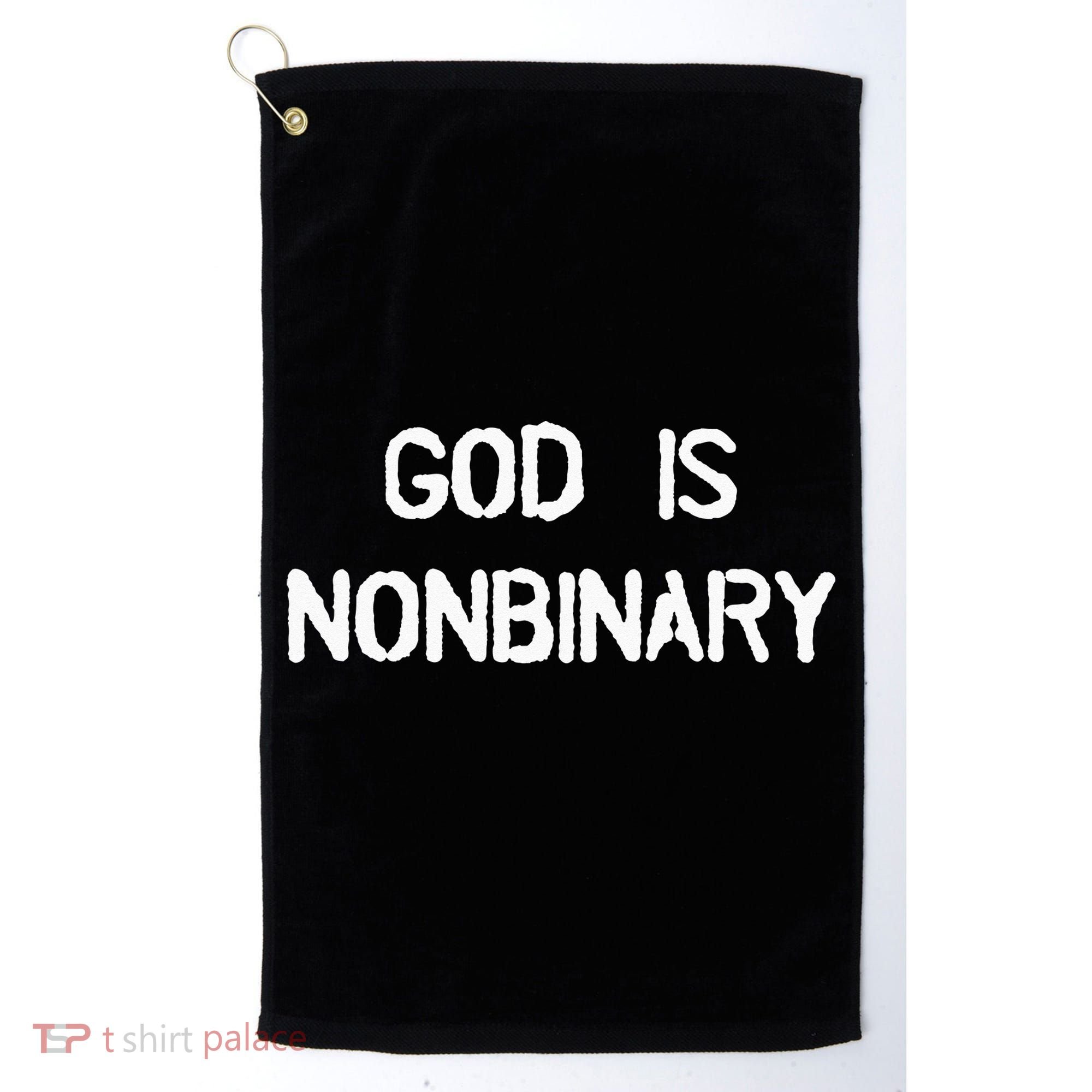 God Is Nonbinary Golf Towel