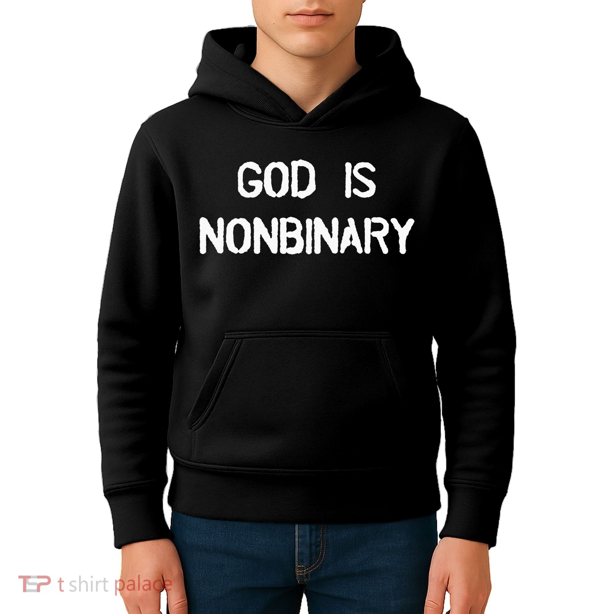 God Is Nonbinary Kids Hoodie