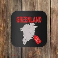 Greenland Is Not For Sale Funny Anti Trump Coaster thumb 0