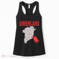 Greenland Is Not For Sale Funny Anti Trump Women's Tank Top thumb 0