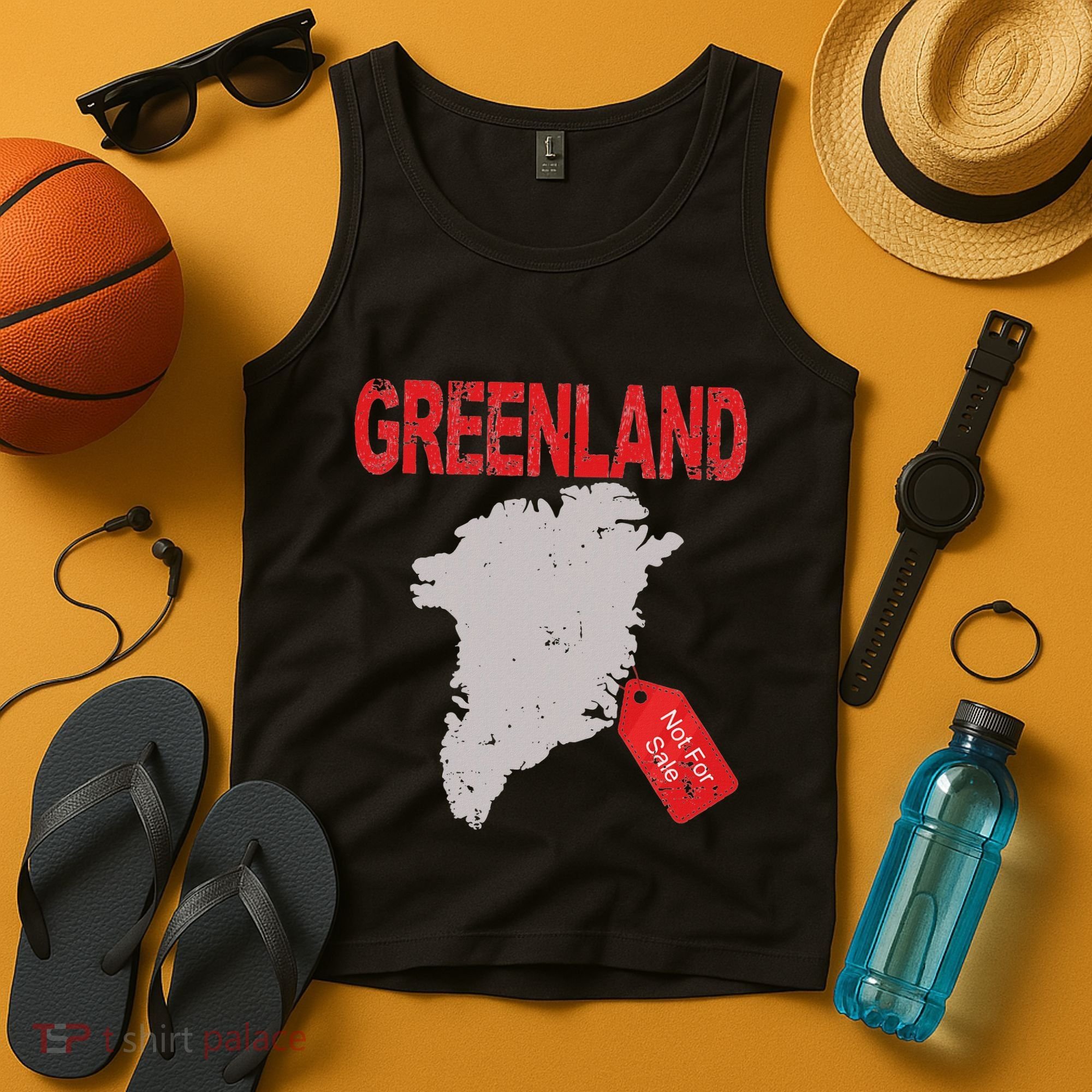 Greenland Is Not For Sale Funny Anti Trump Tank Top