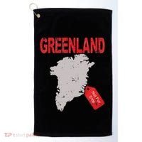 Greenland Is Not For Sale Funny Anti Trump Golf Towel thumb 0