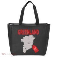 Greenland Is Not For Sale Funny Anti Trump Tote Bag thumb 0