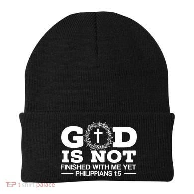 God Is Not Finished With Me Yet Christian Religious Beanie