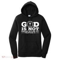 God Is Not Finished With Me Yet Christian Religious Women's Hoodie thumb 0