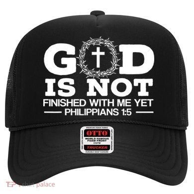 God Is Not Finished With Me Yet Christian Religious Hat