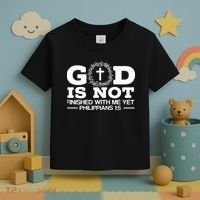 God Is Not Finished With Me Yet Christian Religious Toddler T-Shirt thumb 3