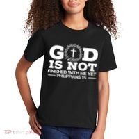 God Is Not Finished With Me Yet Christian Religious Kids T-Shirt thumb 2
