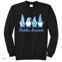 Gnomes In November We Wear Blue Diabetes Awareness Gnome Sweatshirt thumb 0