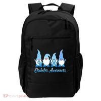 Gnomes In November We Wear Blue Diabetes Awareness Gnome Backpack thumb 0