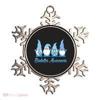 Gnomes In November We Wear Blue Diabetes Awareness Gnome Ornament thumb 0