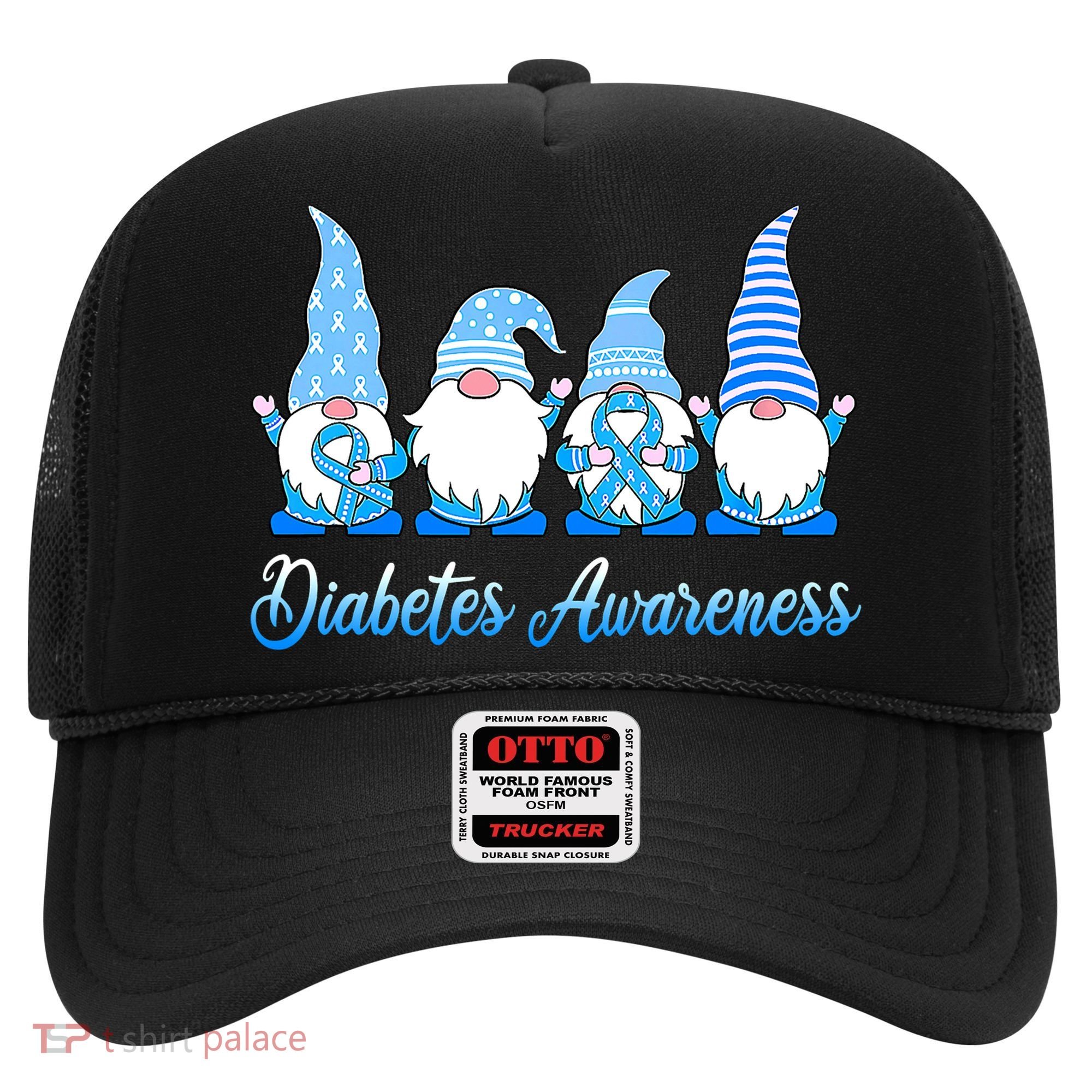 Gnomes In November We Wear Blue Diabetes Awareness Gnome Hat