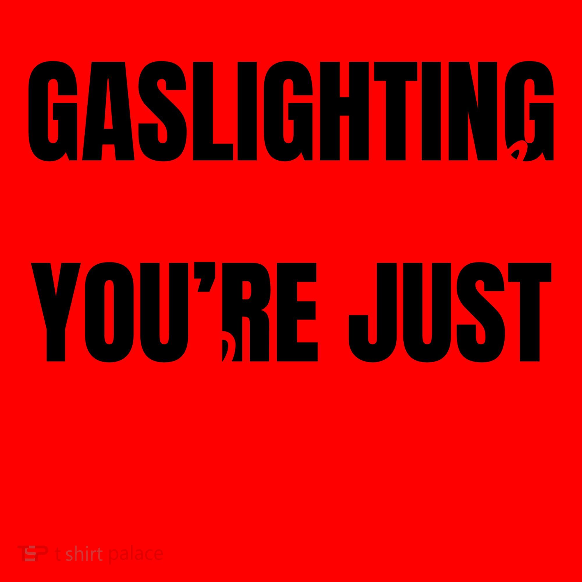 Gaslighting Is Not Real You're Just Crazy Funny Meme Santa Hat